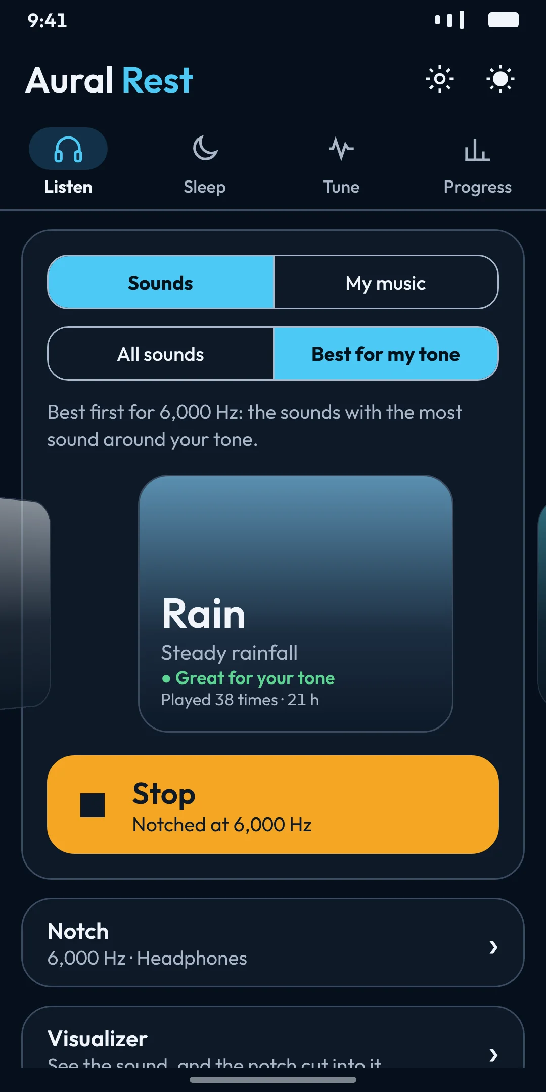 Sounds rated for your tone