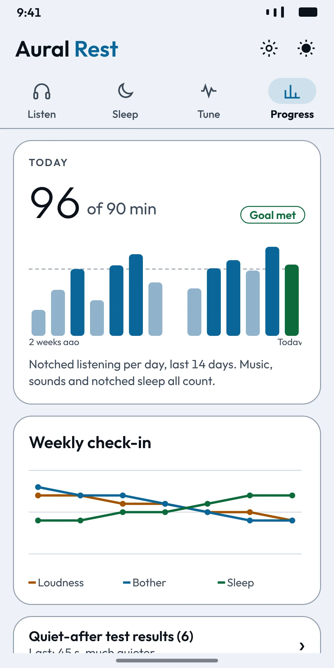 Track your progress